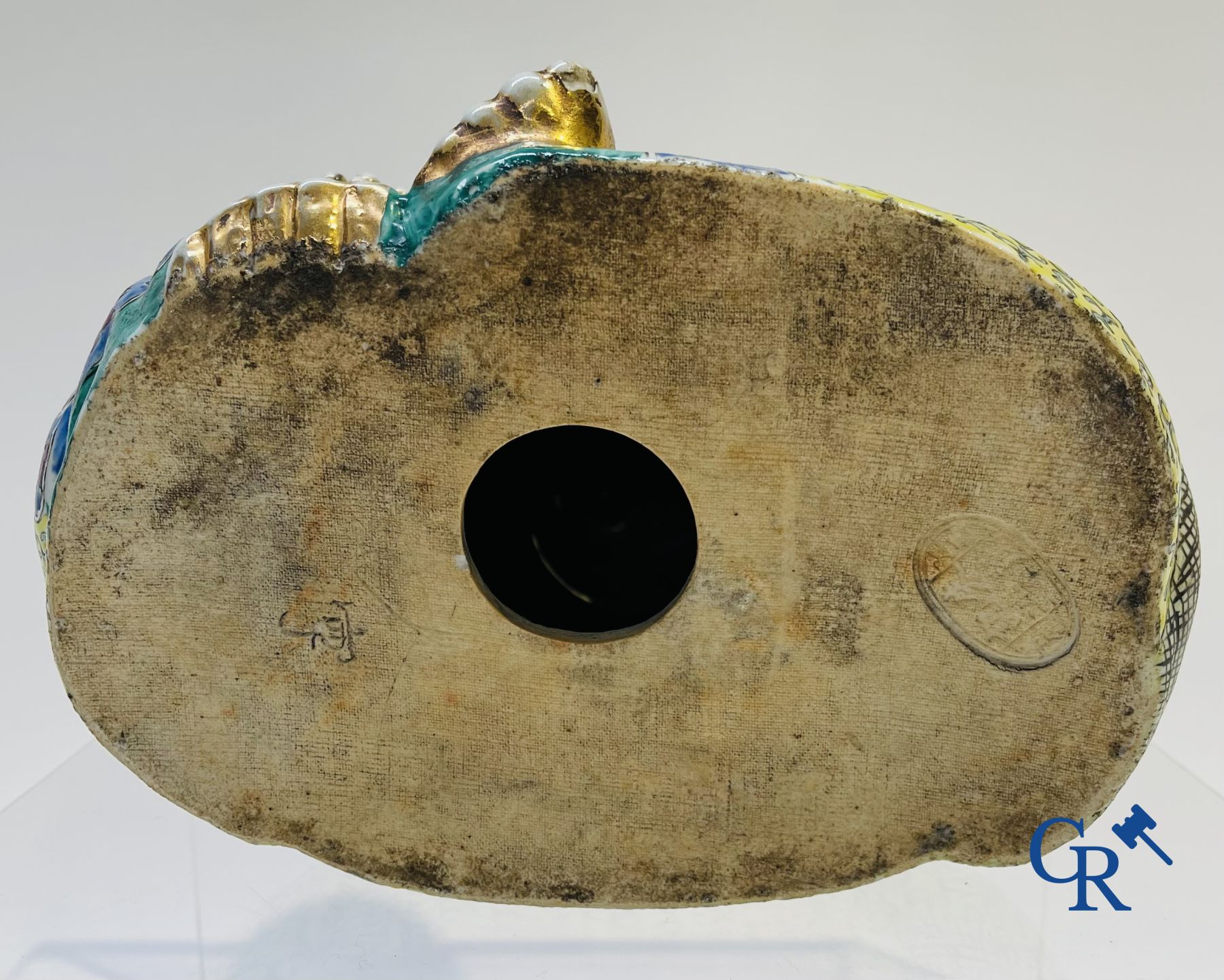 Chinees porselein: Grote lachende boeddha.