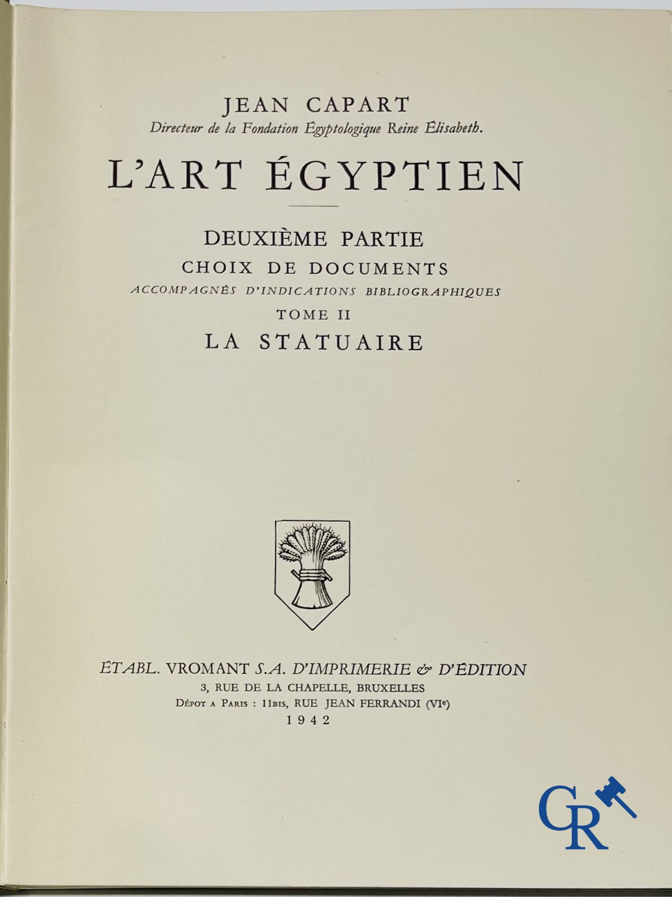 Boeken: Jean Capart, L'Art Egyptien en Tout-Ankh-Amon  - Trawinski, La Vie Antique. (5 volumes).