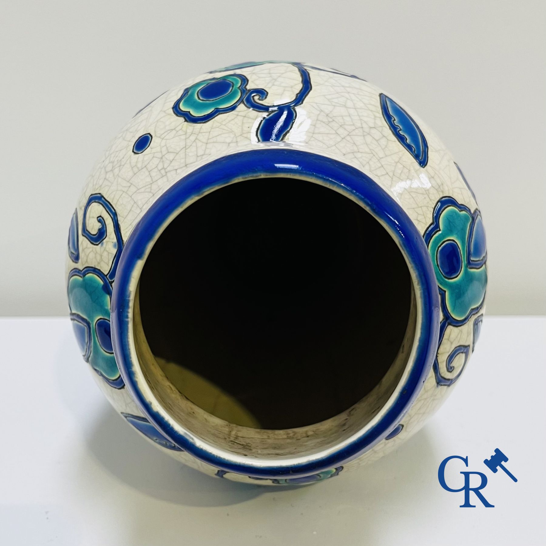 Art déco: Boch La Louvière - Charles Catteau: Art deco vaas.