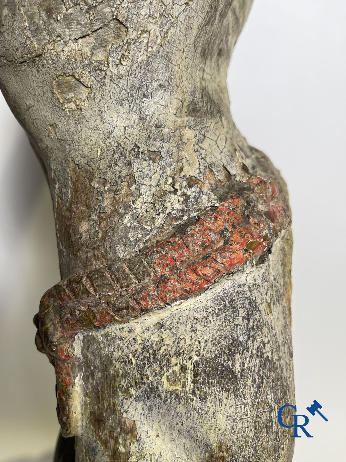 Imposing 18th century oak Corpus.