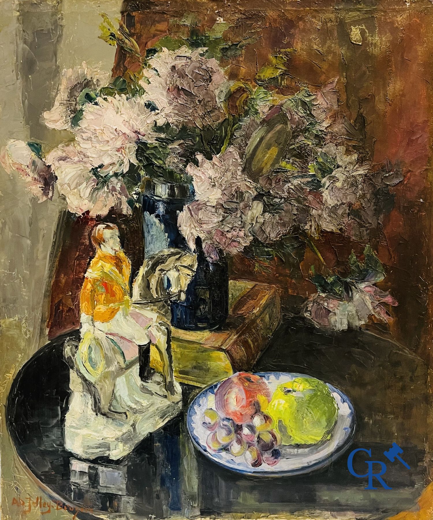 3 olieverfschilderijen.