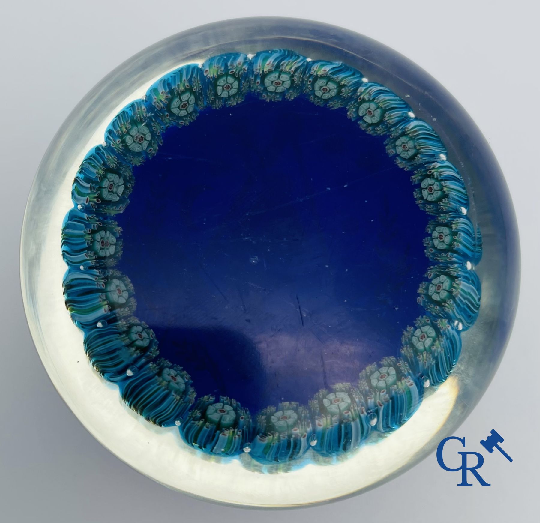 Vrijmetselaarij: Presse papier in kristal.