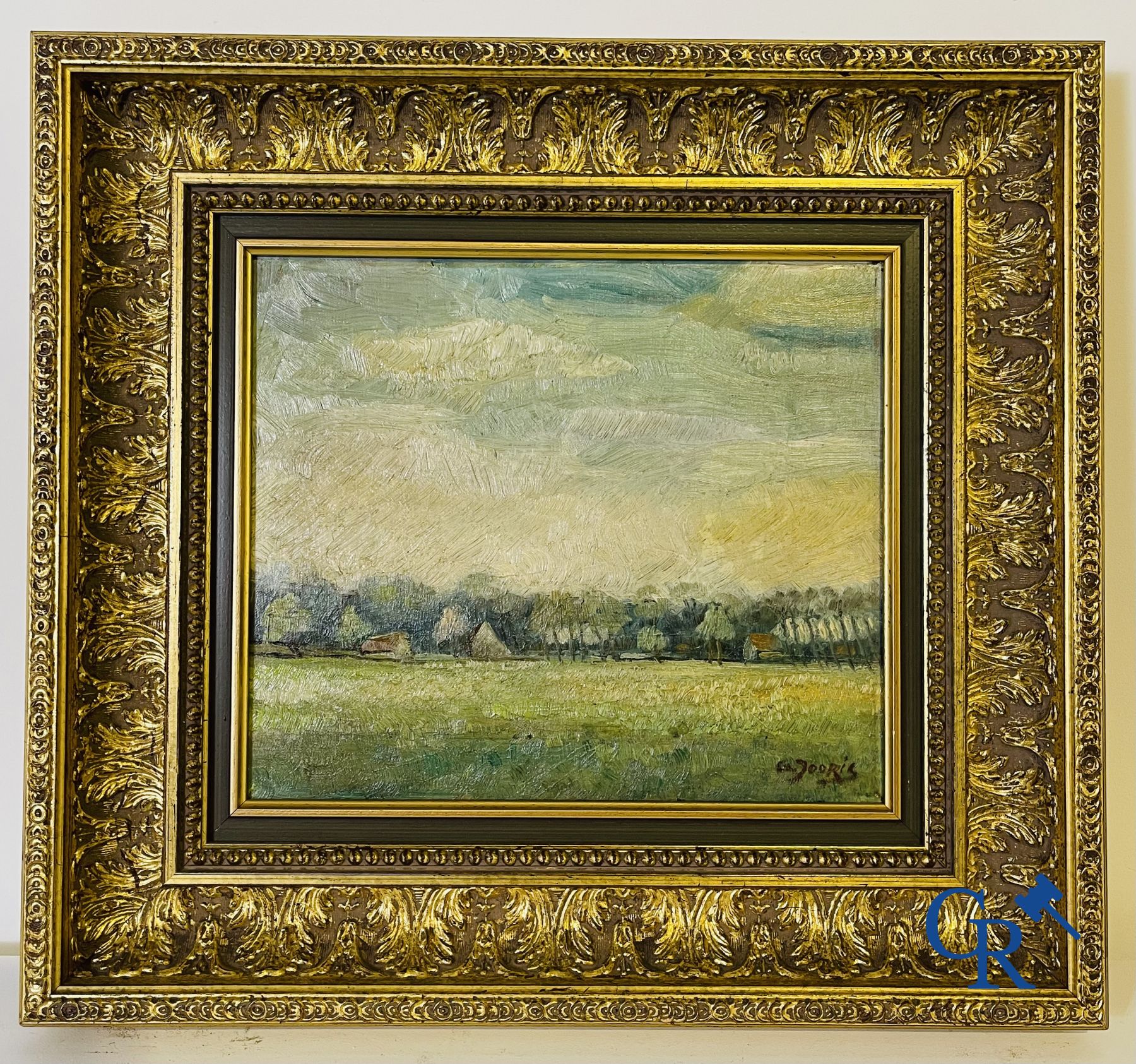 4 Landschapschilderijen.