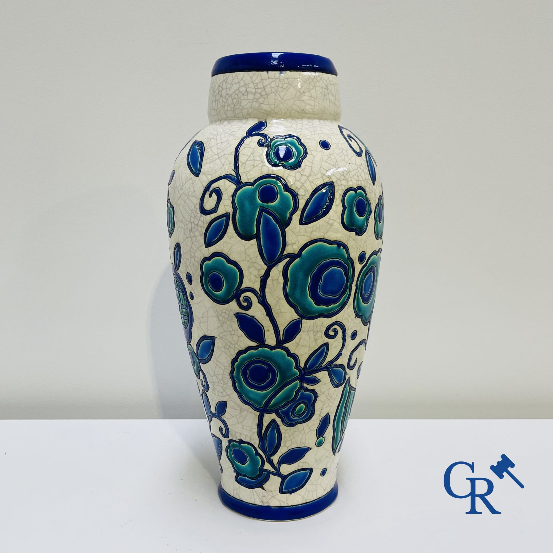 Art déco: Boch La Louvière - Charles Catteau: Art deco vaas.