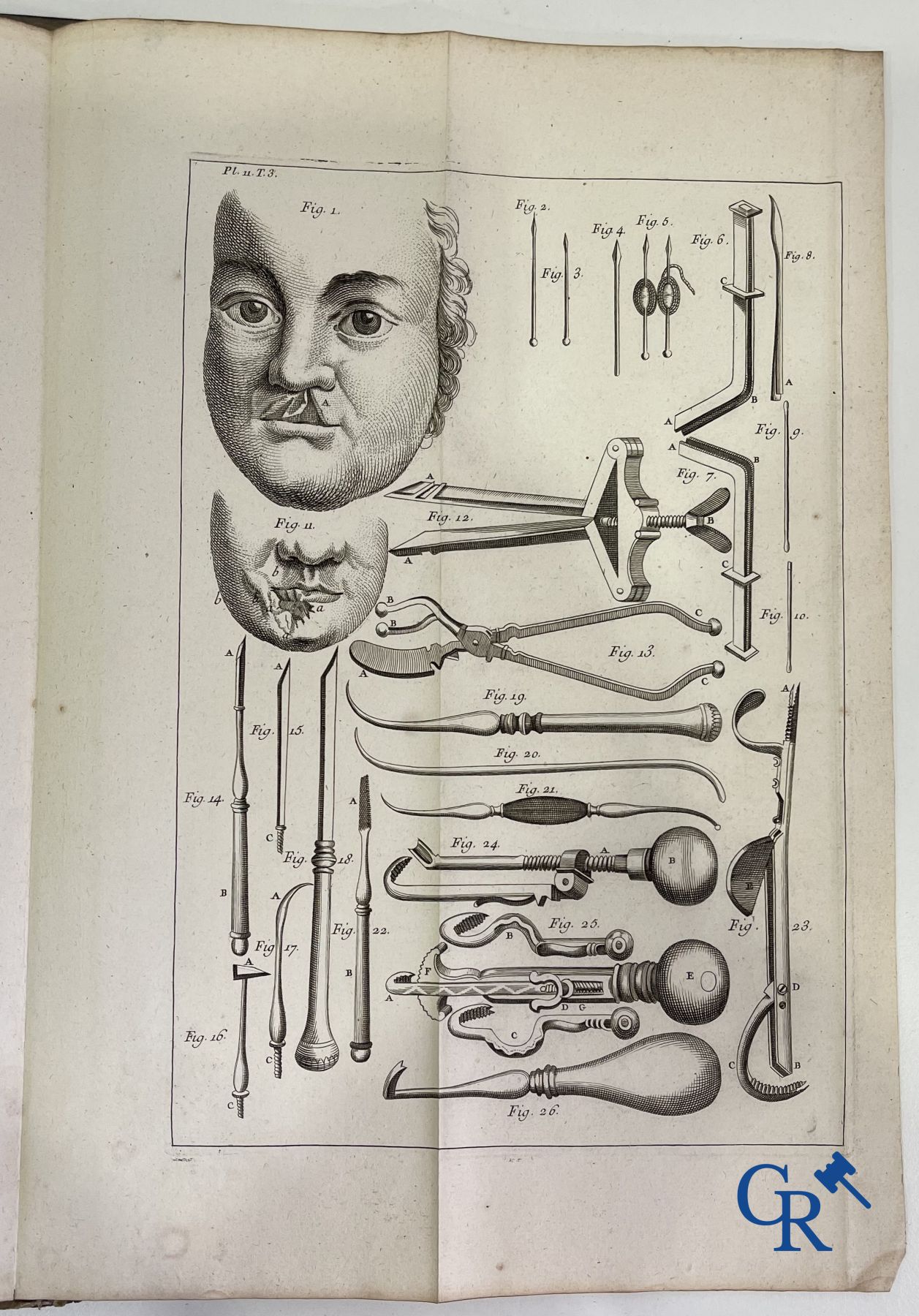 Oude boekdrukken: Dictionnaire Universel de Medecine, Robert James. 6 volumes, Paris 1746-1748.