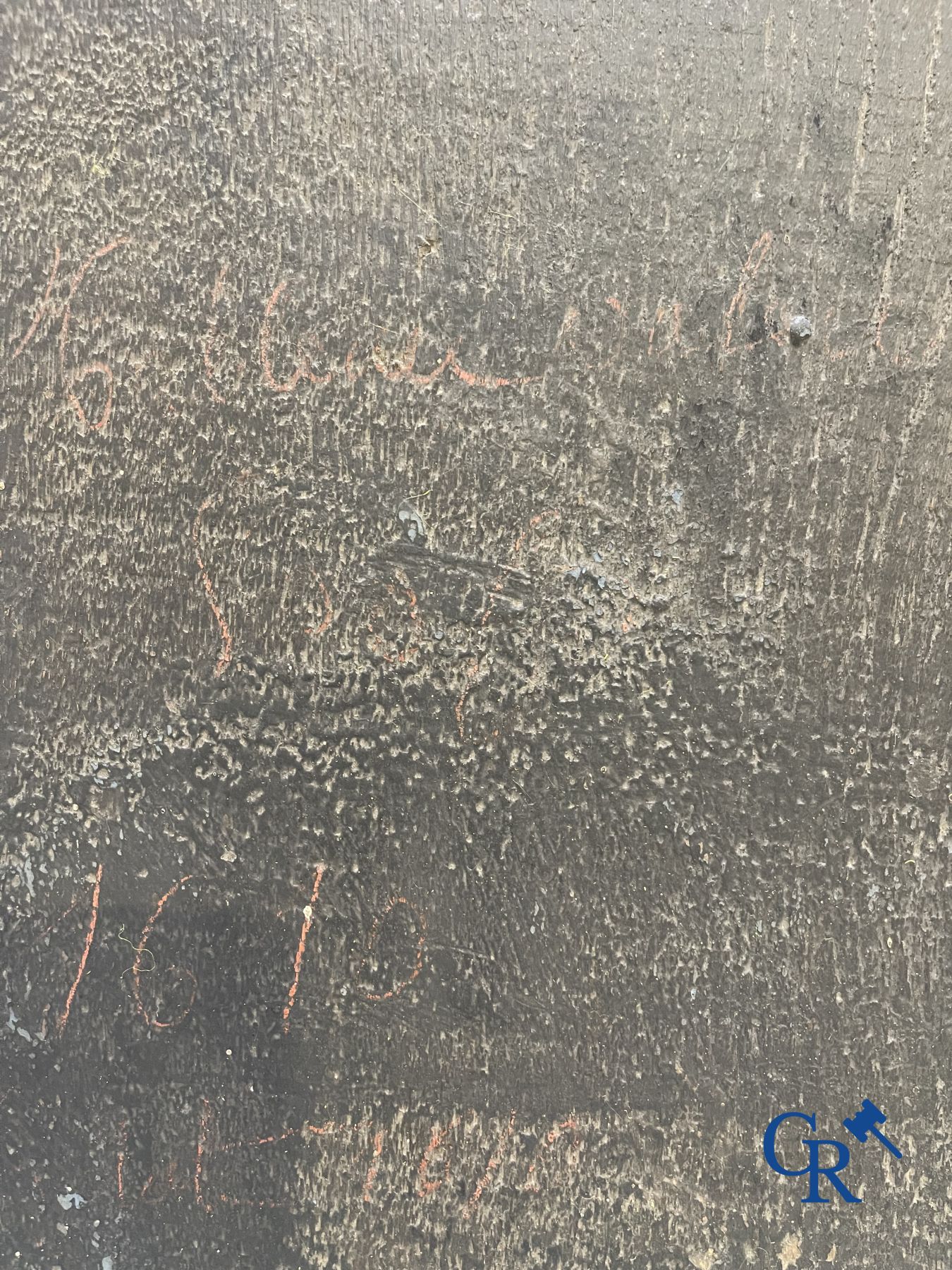 Painting. 17th century Religious painting.  S. Catherina-De-Swetta Filia-S.Birgitta.