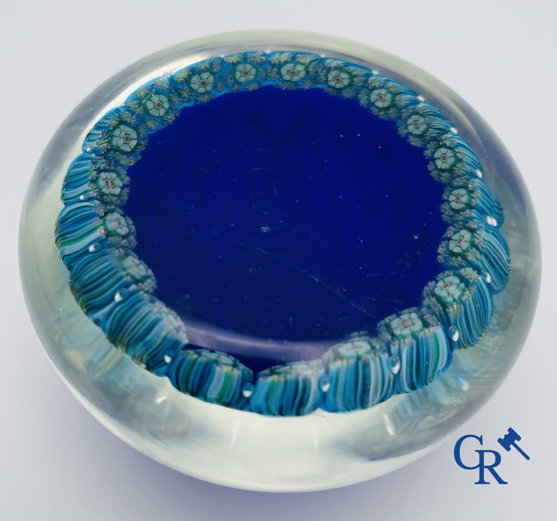 Vrijmetselaarij: Presse papier in kristal.