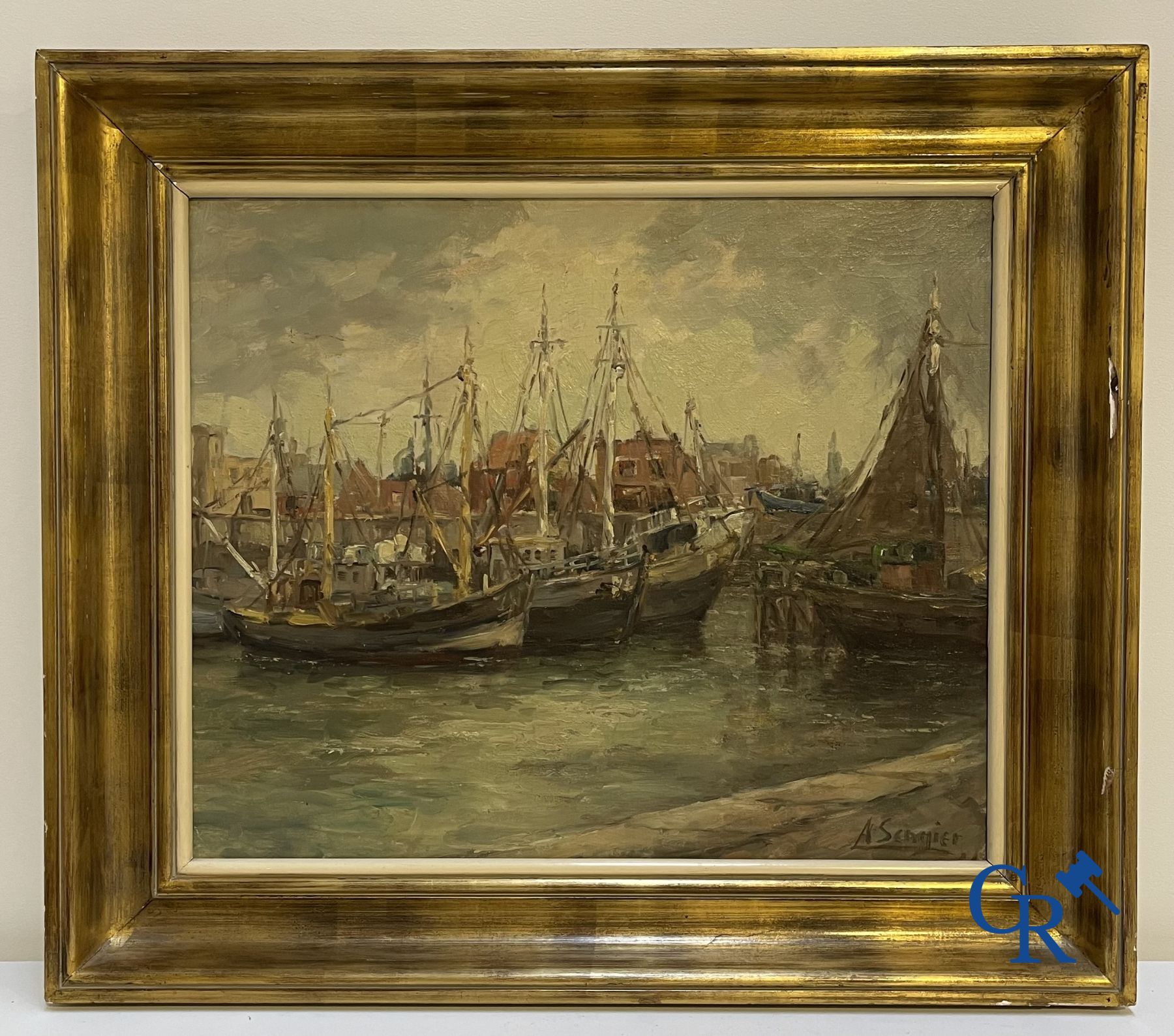 3 olieverfschilderijen.