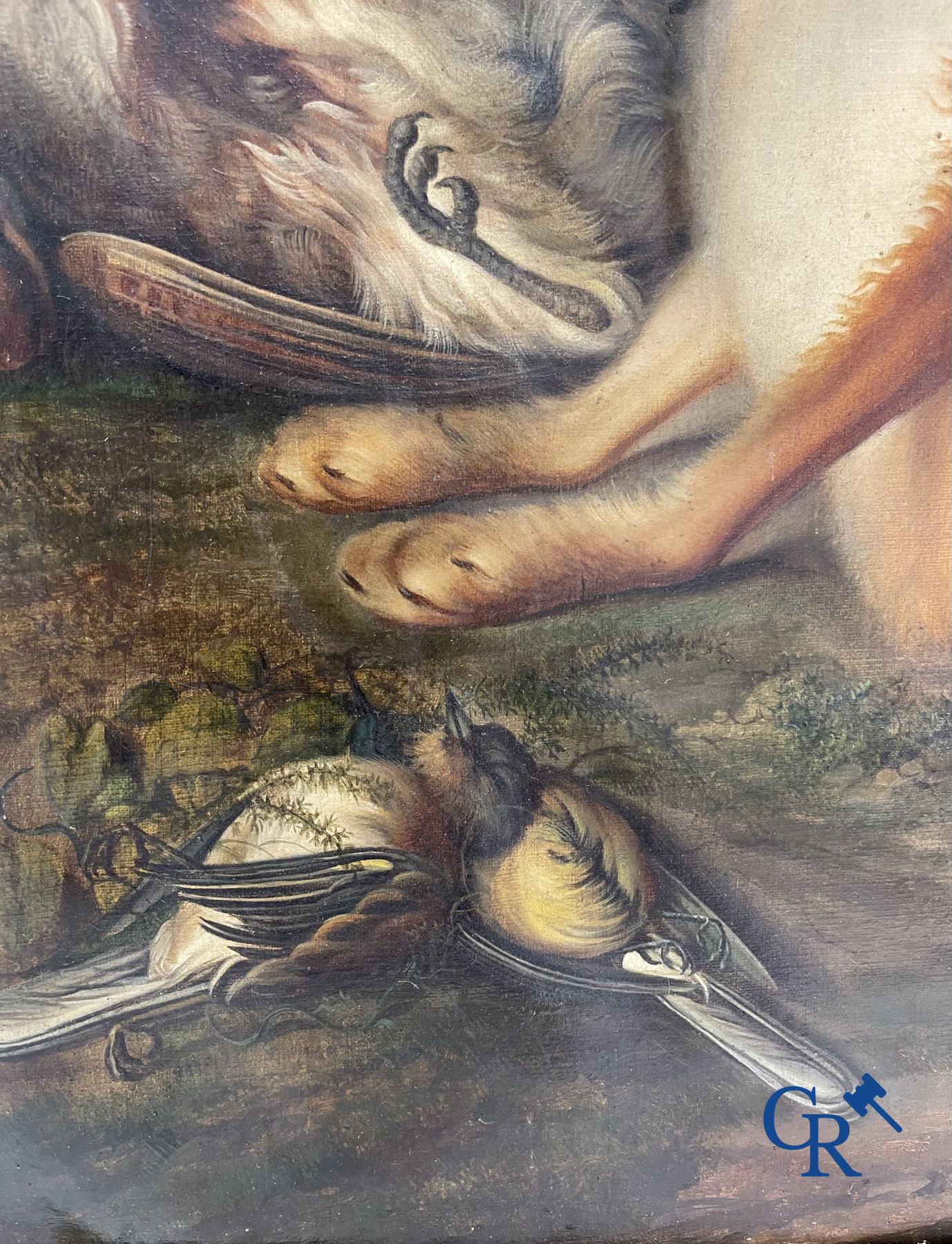 Schilderij: Antoine Clevenbergh (1755 - 1810) Een jachtstilleven.