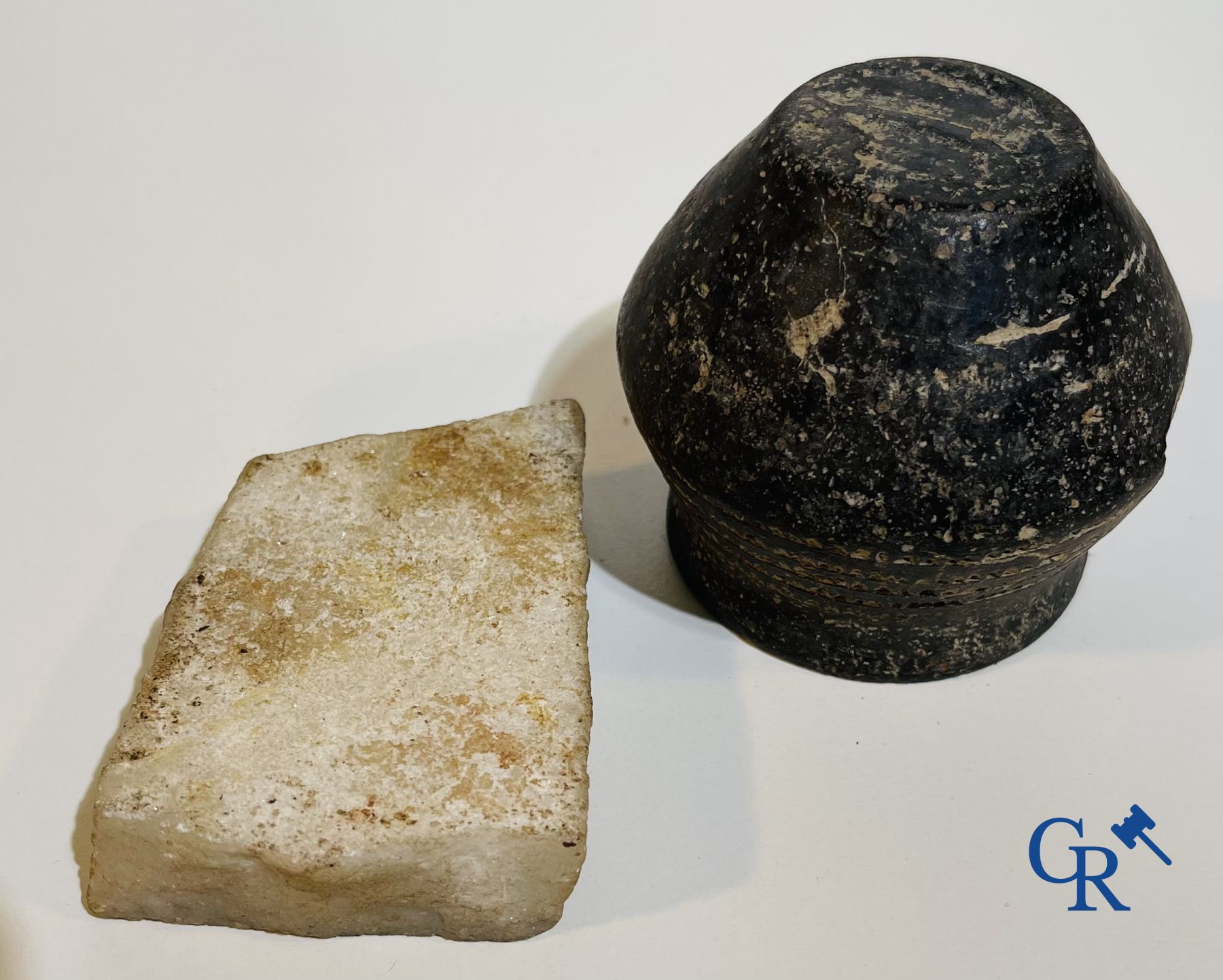 A collection of archaeological finds mainly in pottery.