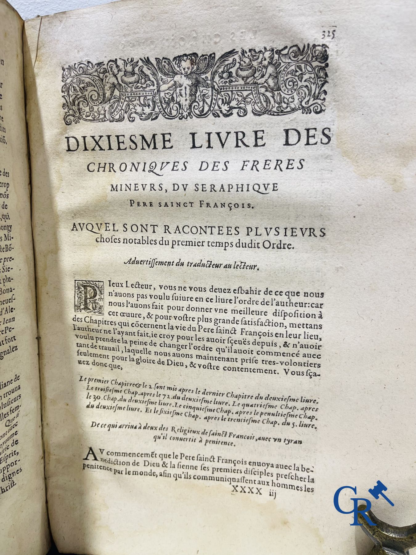 Oude Boekdrukken: Marcos de Lisboa, Chronique et institution de l'ordre du Père S. François, Paris 1608.