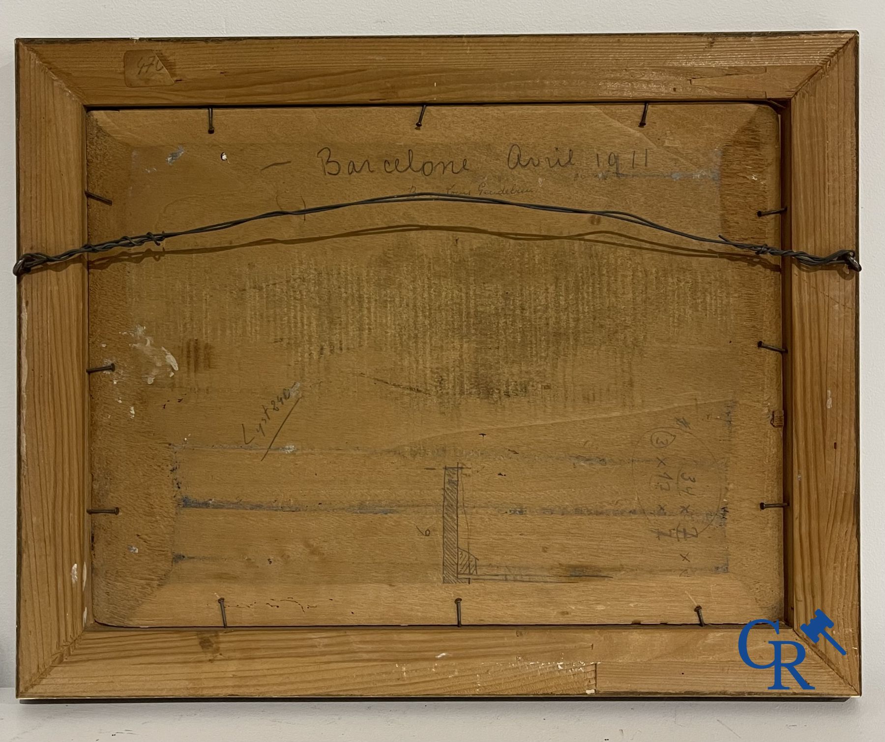 2 Schilderijen: Pierre Ernest Kohl, olie op doek en niet gesigneerd, olie op paneel.