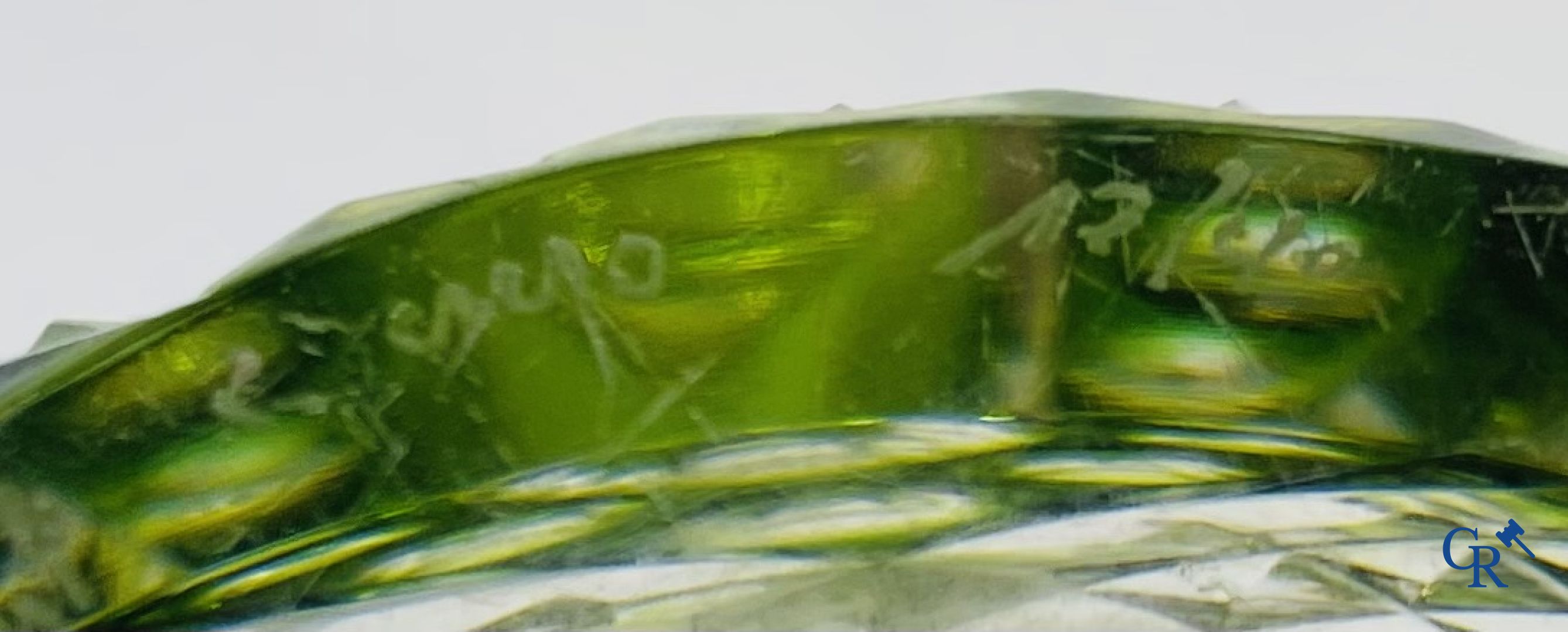 Glaswerk: 4 vazen in kristal Val Saint Lambert.