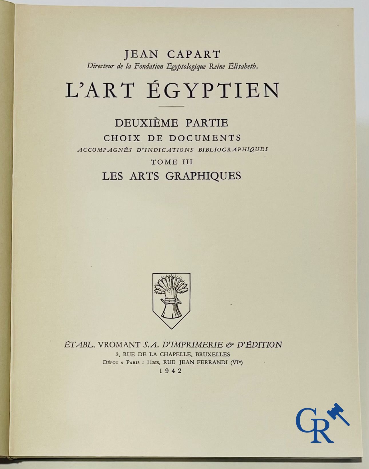Boeken: Jean Capart, L'Art Egyptien en Tout-Ankh-Amon  - Trawinski, La Vie Antique. (5 volumes).