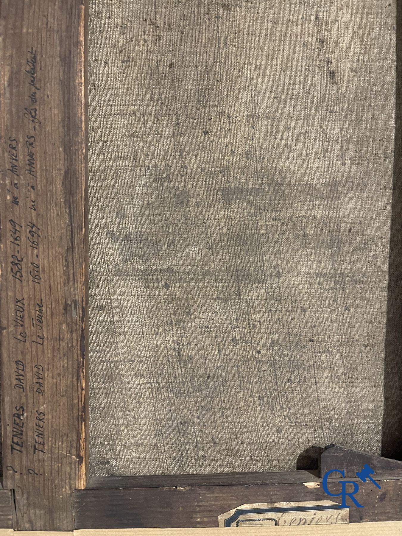 Schilderijen: 3 schilderijen naar Teniers. olie op doek.