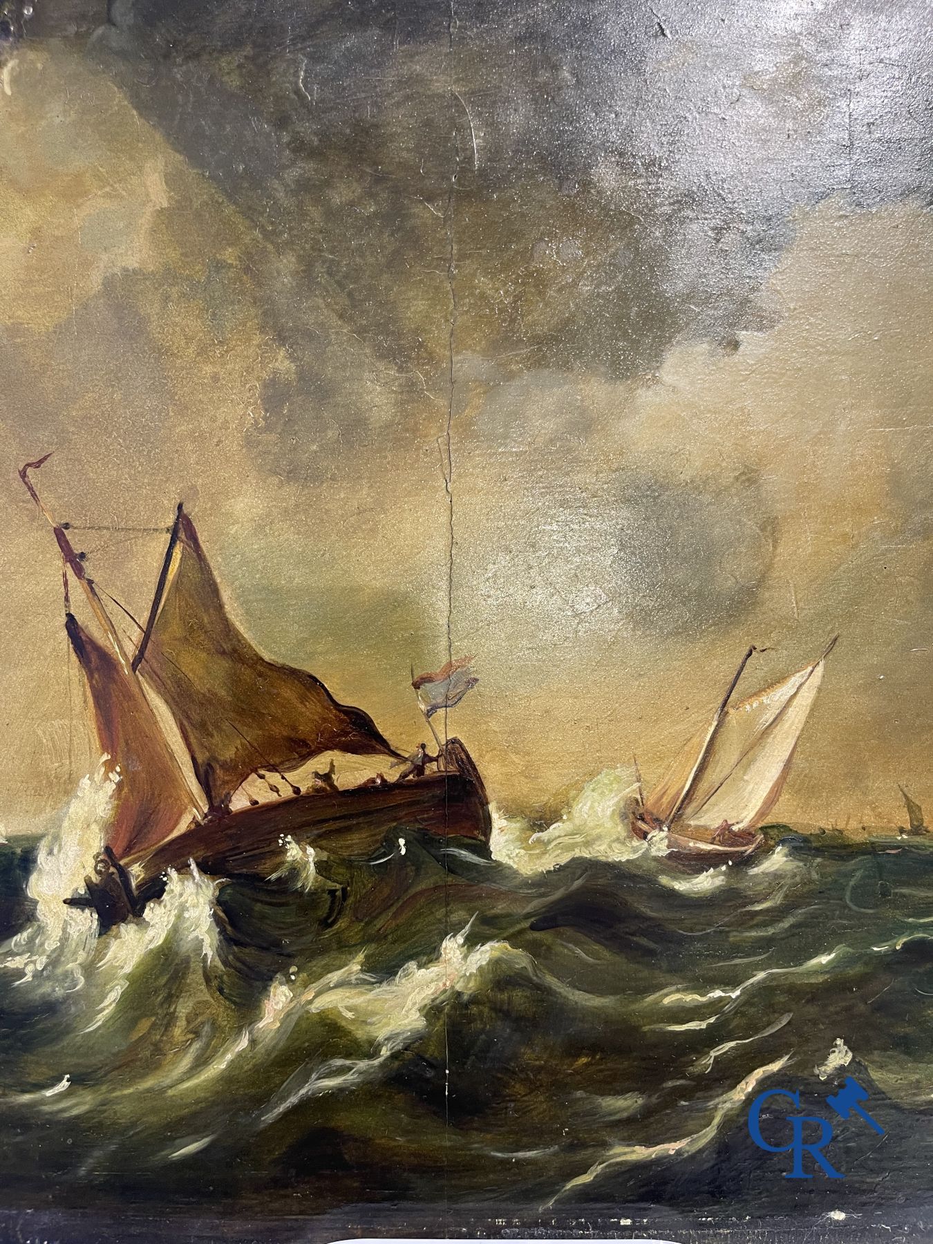 3 olieverfschilderijen.