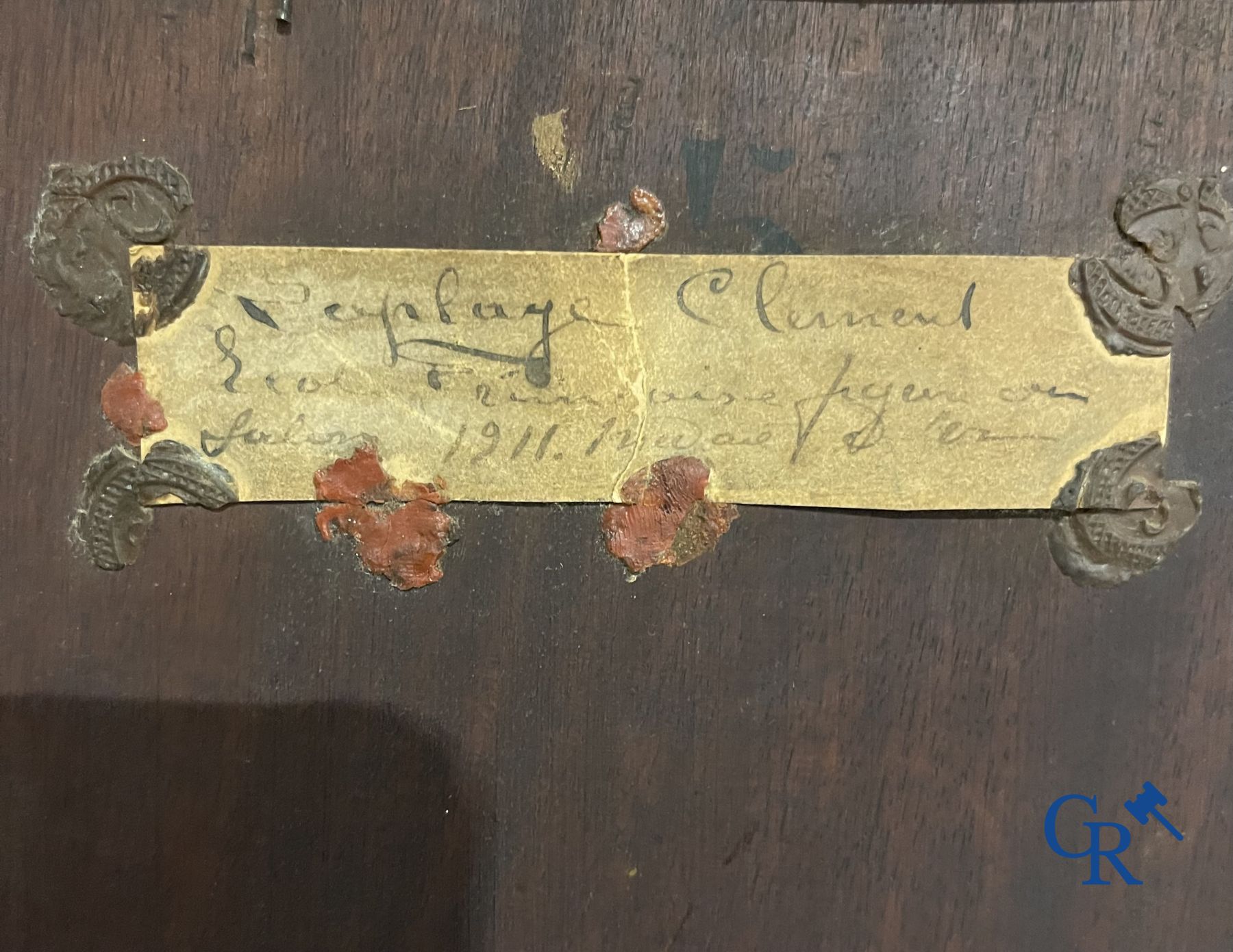 Schilderijen: Clément Laplage. Olie op paneel. 3 Jachtstillevens.