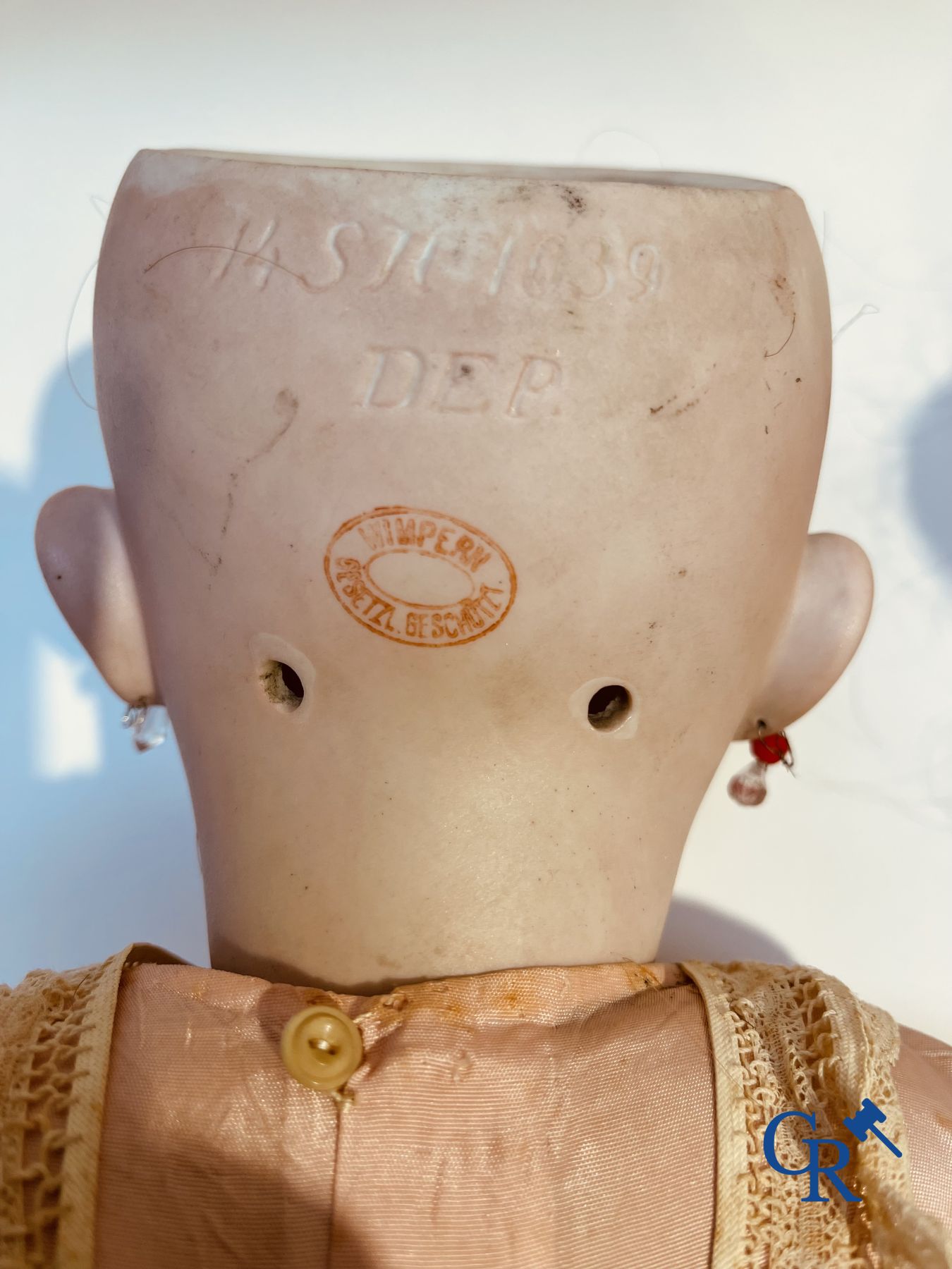 Speelgoed: antieke poppen: Lot van 3 poppen met porseleinen hoofd.