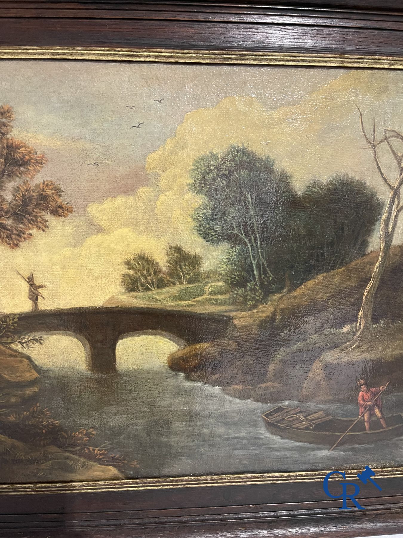 Schilderijen: 3 19de eeuwse schilderijen.