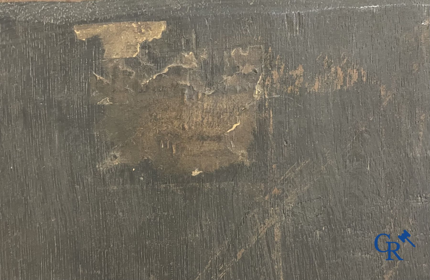 Religious painting: oil on panel. 17th-18th century.