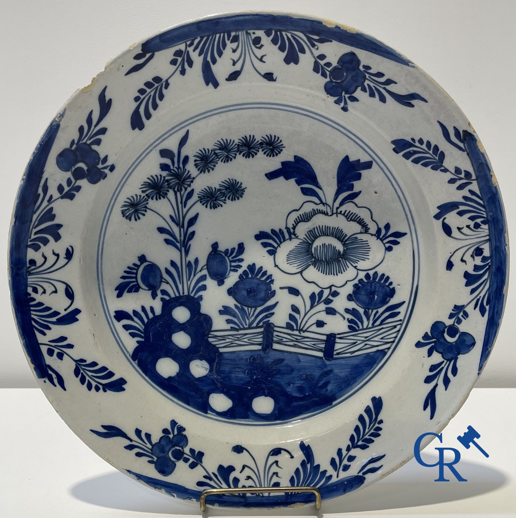 Delft: 10 stuks 18 de eeuwse Delftse faience.