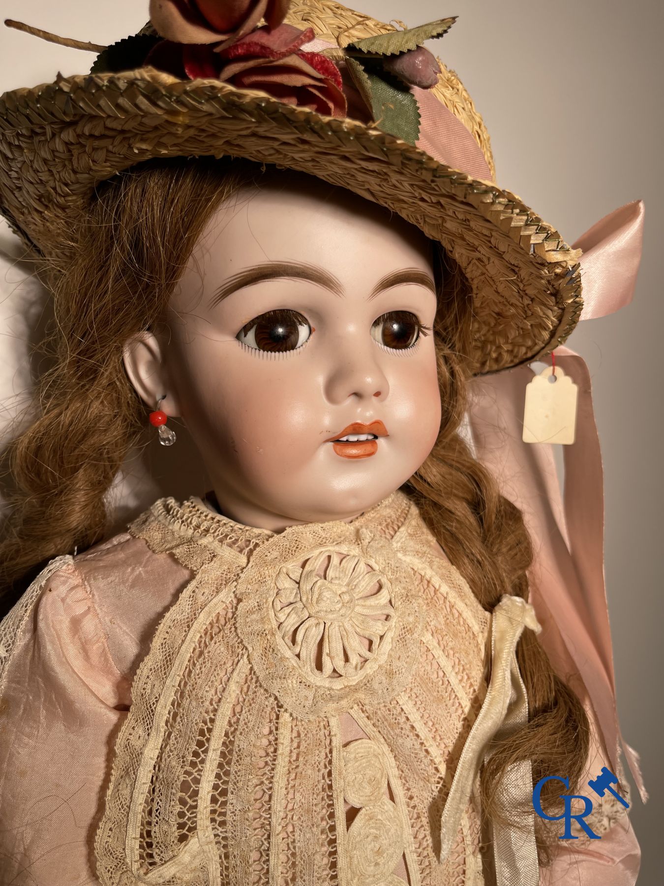 Speelgoed: antieke poppen: Lot van 3 poppen met porseleinen hoofd.