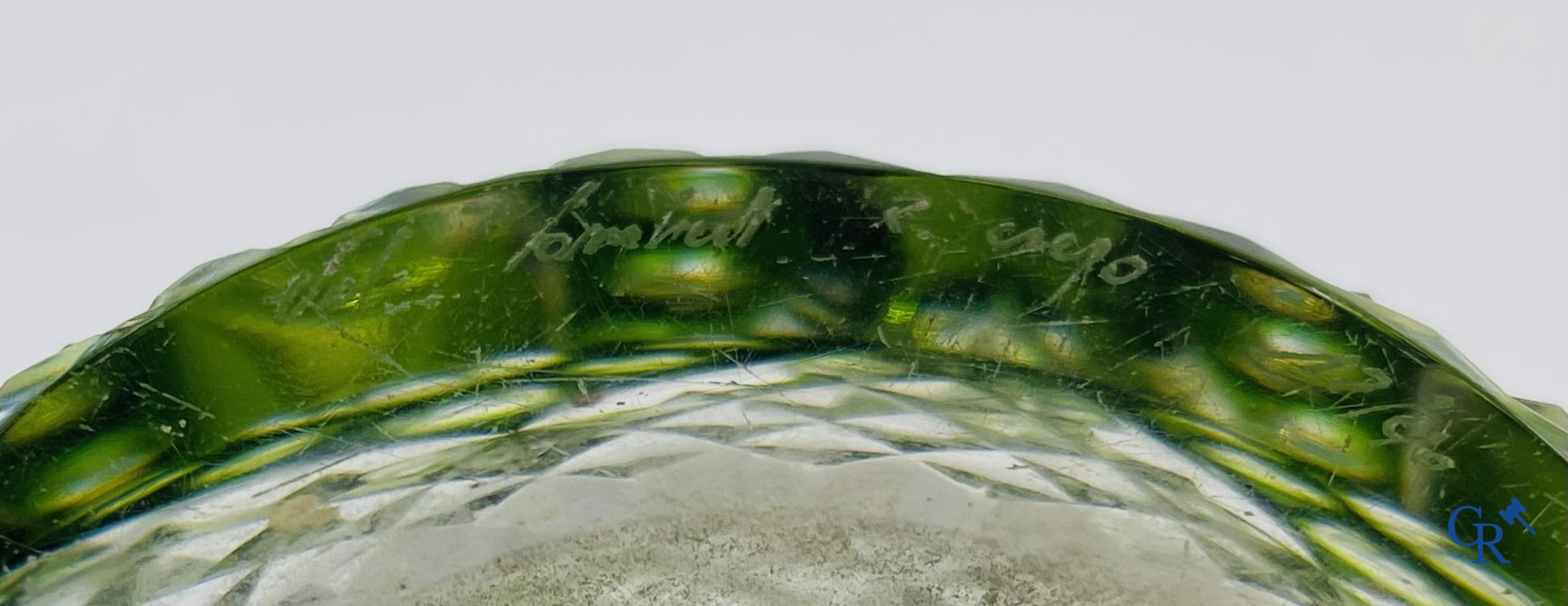 Glaswerk: 4 vazen in kristal Val Saint Lambert.