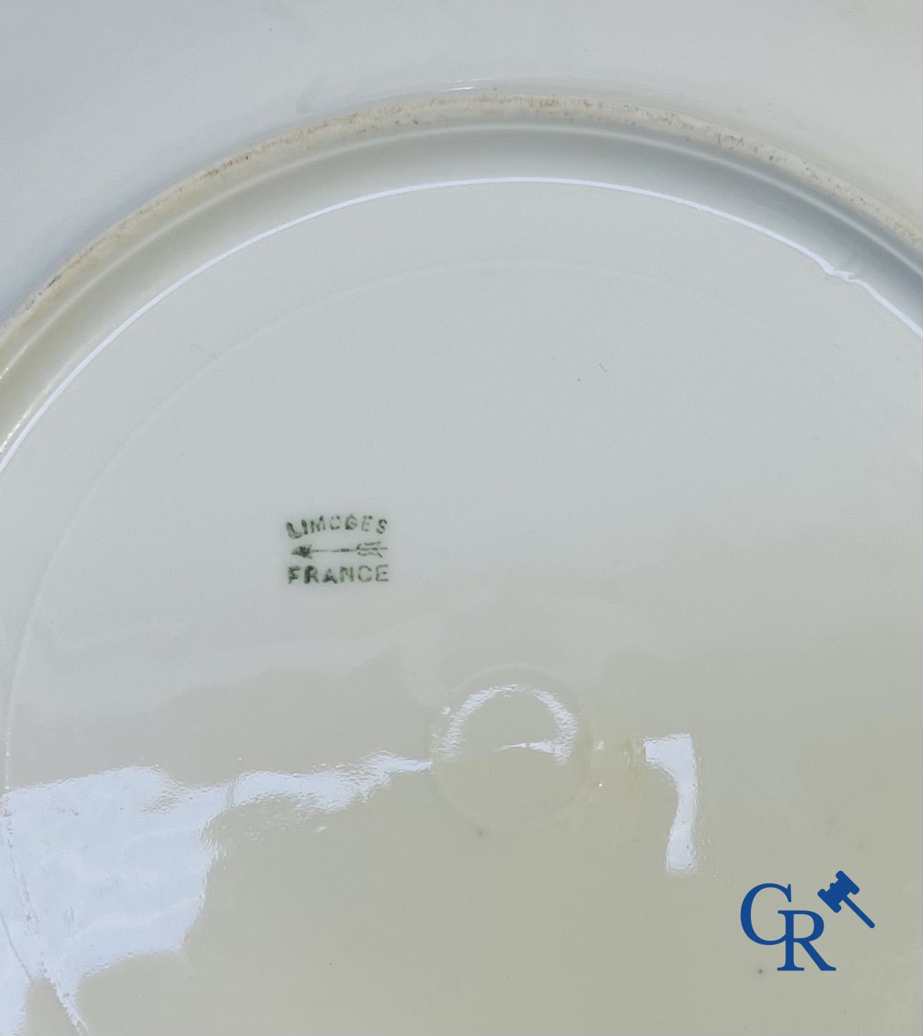 Porselein: Limoges/France: Gedeelte van een porselein tafelservies.