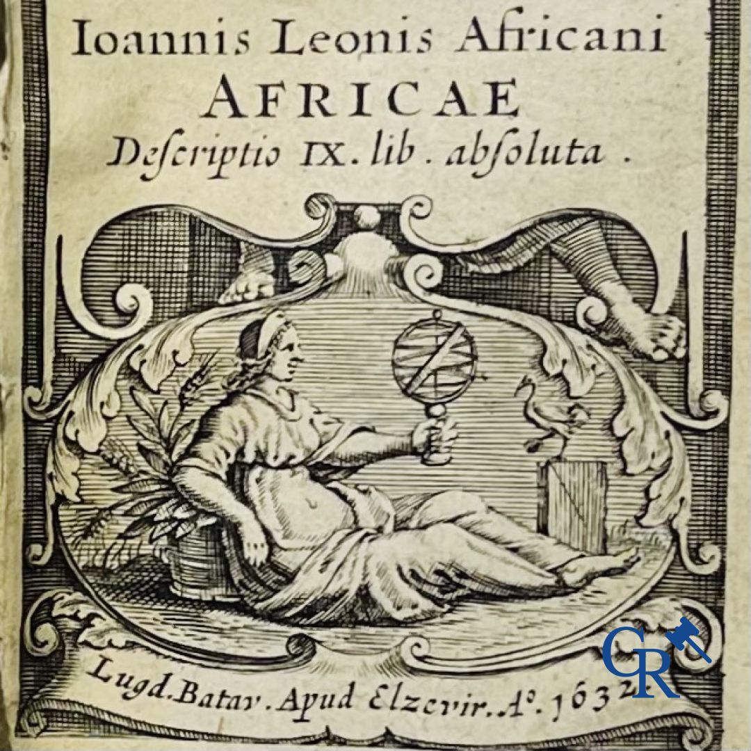 Oude boekdrukken: Johannis Leonis Africani. Africae, Elzevier 1632.