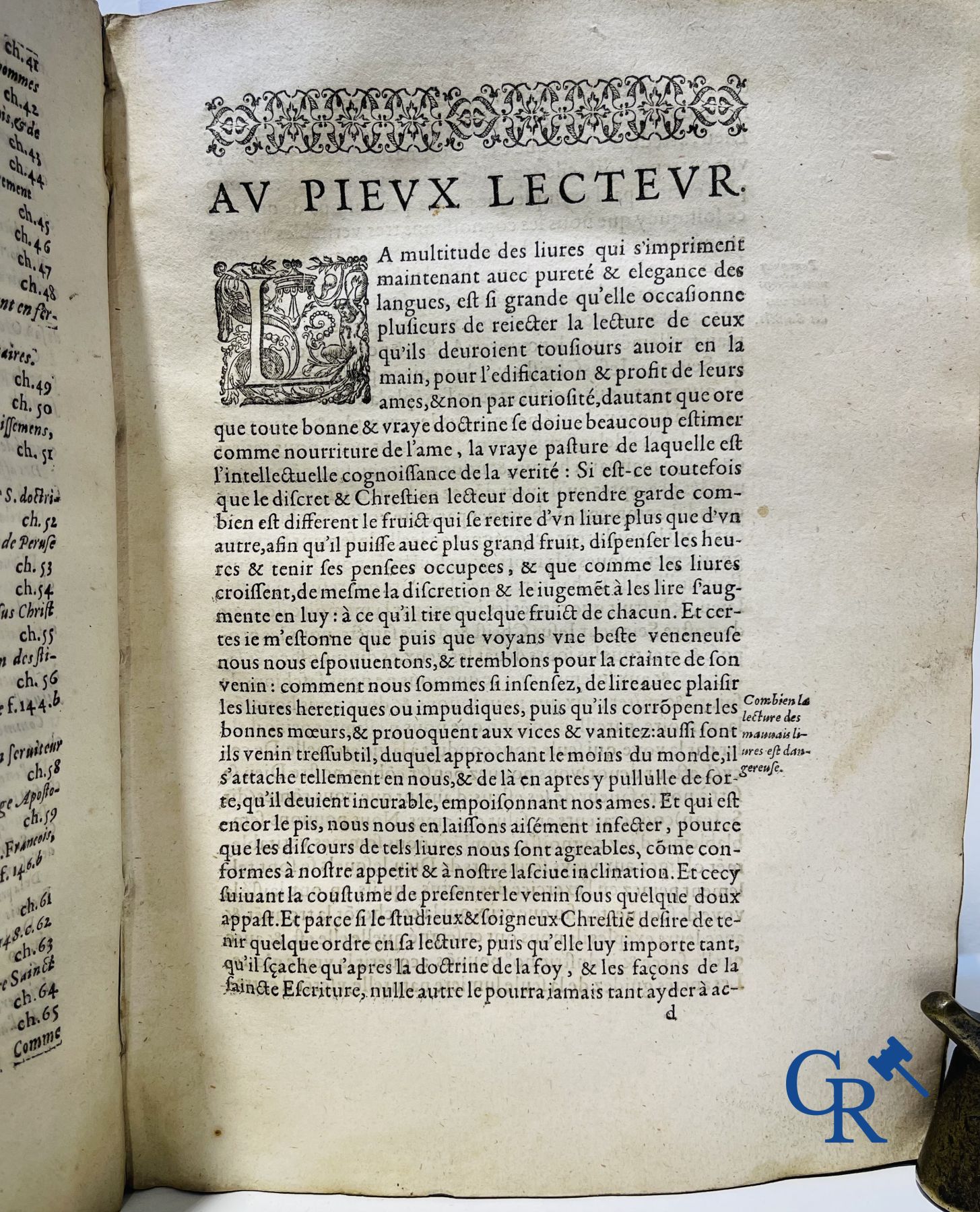 Oude Boekdrukken: Marcos de Lisboa, Chronique et institution de l'ordre du Père S. François, Paris 1608.