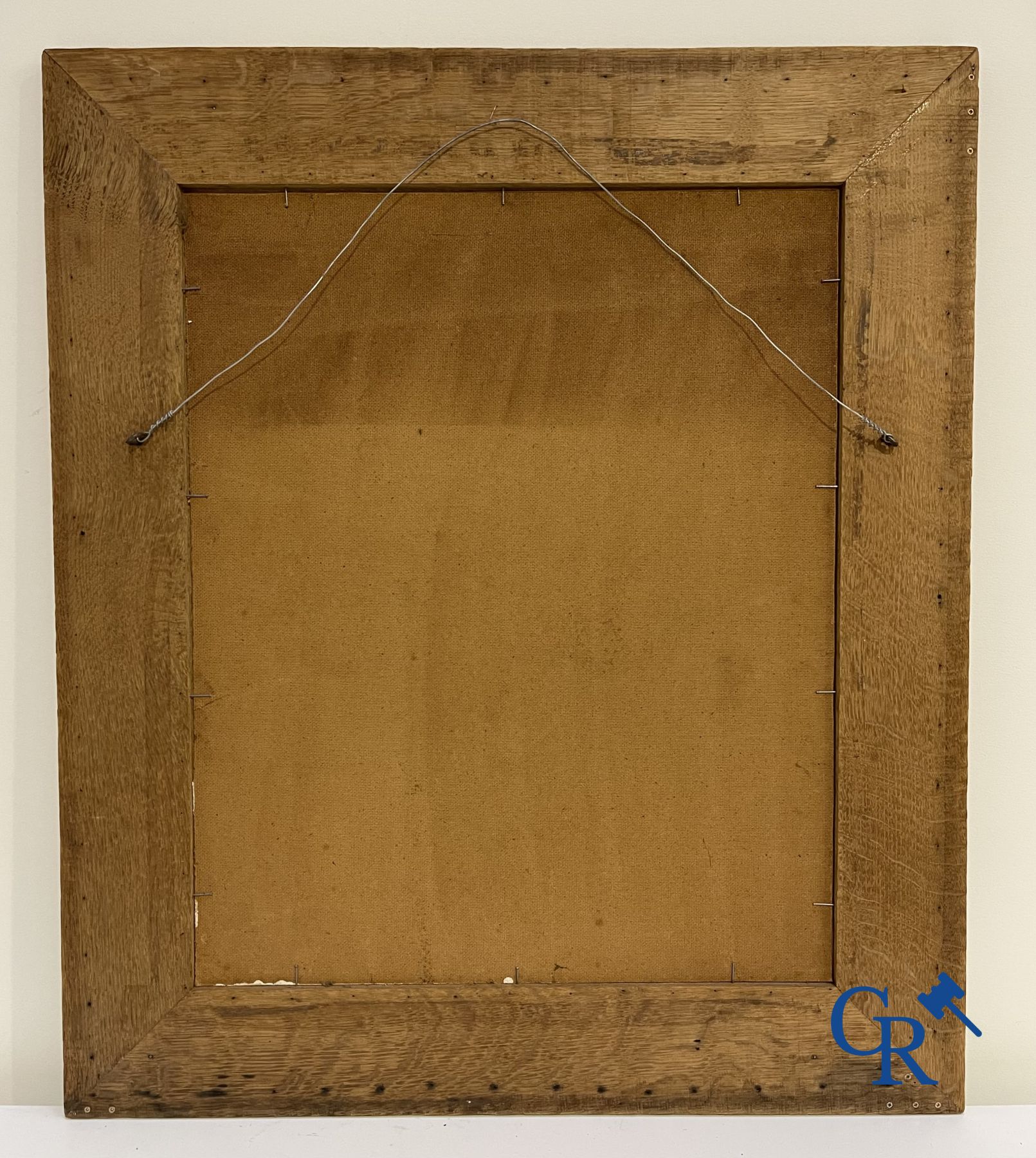 Schilderij. Abstract werk gesigneerd L Hermitte. Olie op hardboard.