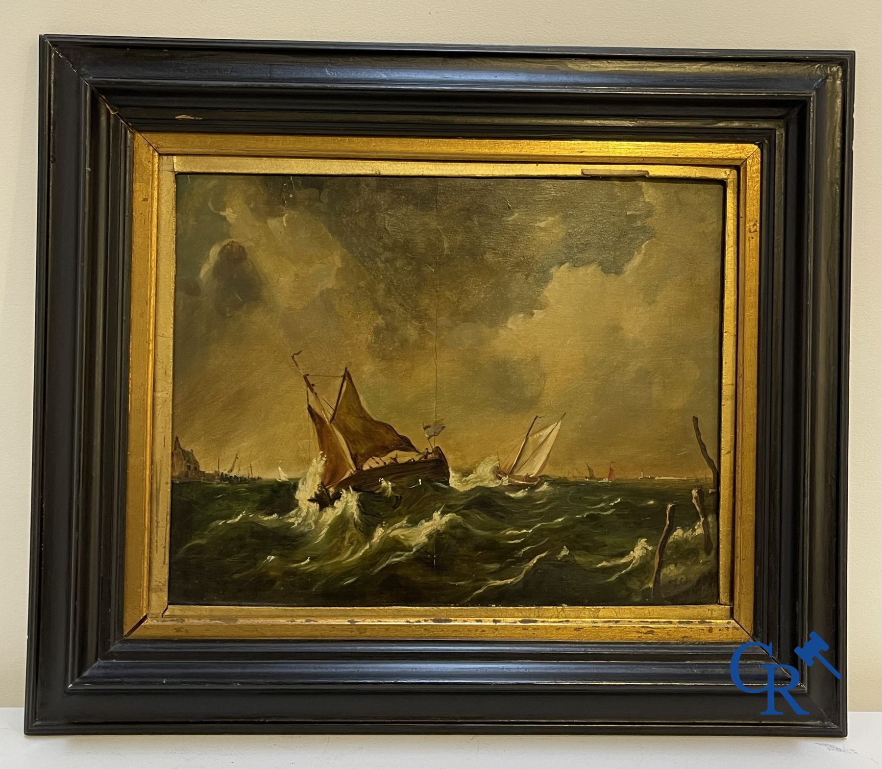 3 olieverfschilderijen.