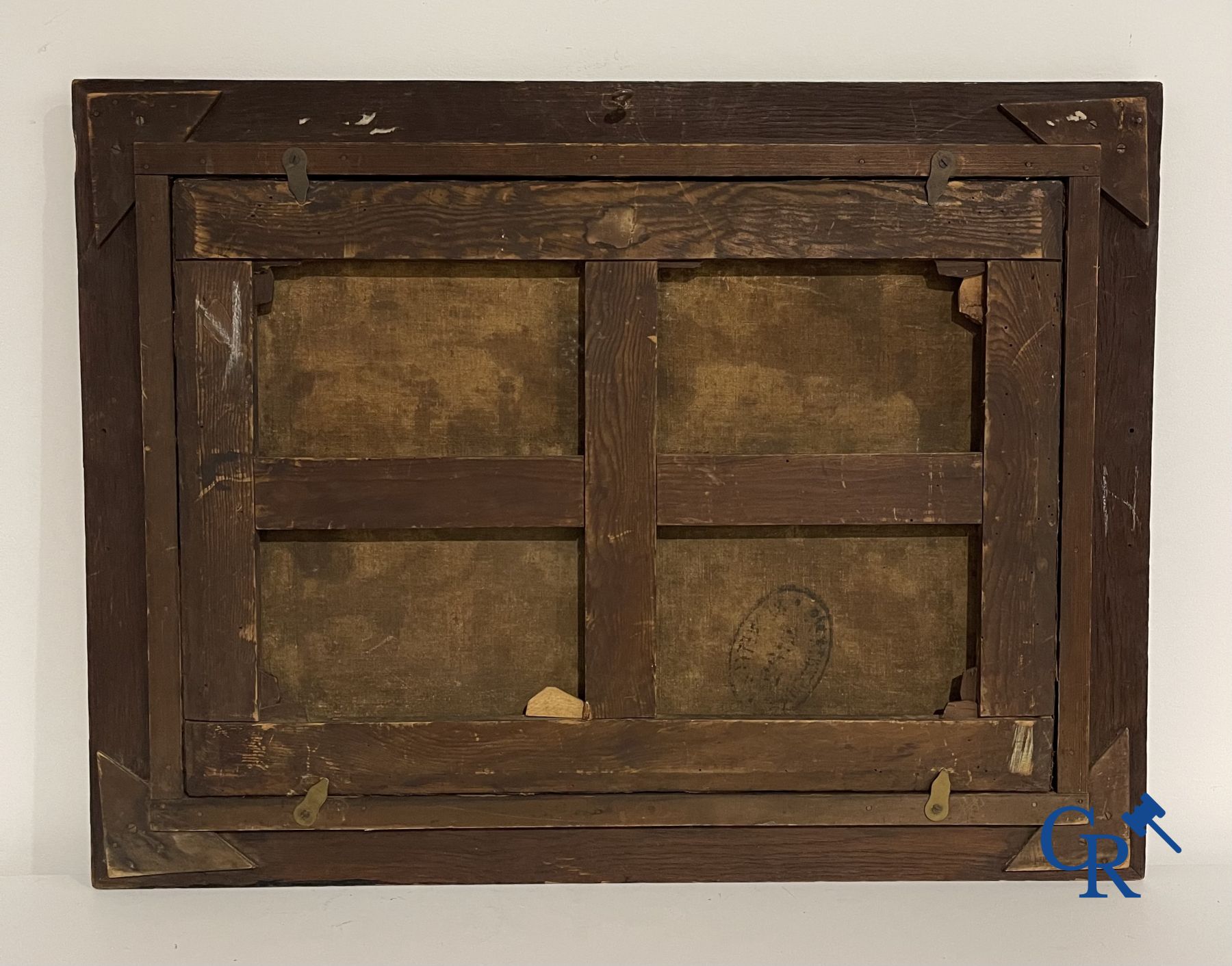 Schilderijen: 3 19de eeuwse schilderijen.