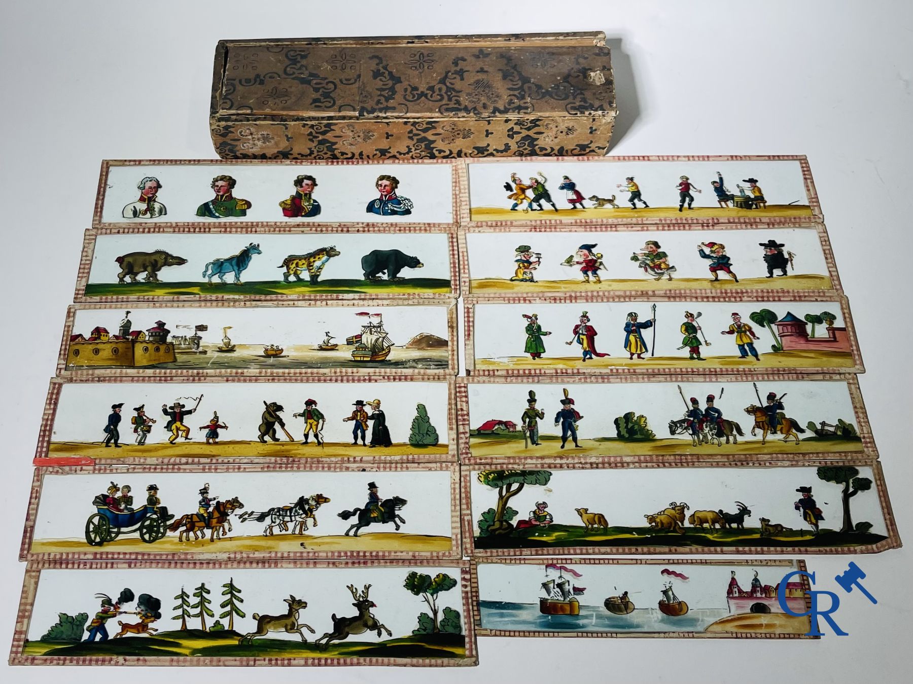 Ernst Leitz Wetzlar Episkop projecter en een "Lanterne Magique"