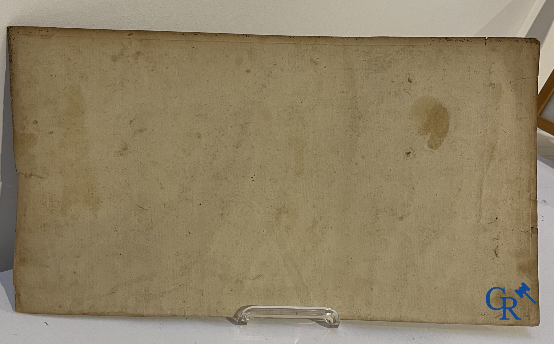 Interessant lot van 2 antieke gravures, een schets en een ets van W. Linnig.