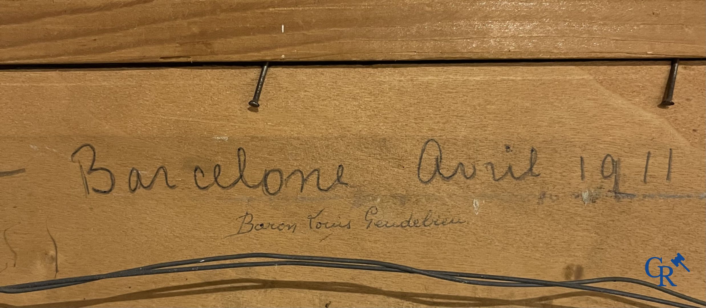 2 Schilderijen: Pierre Ernest Kohl, olie op doek en niet gesigneerd, olie op paneel.