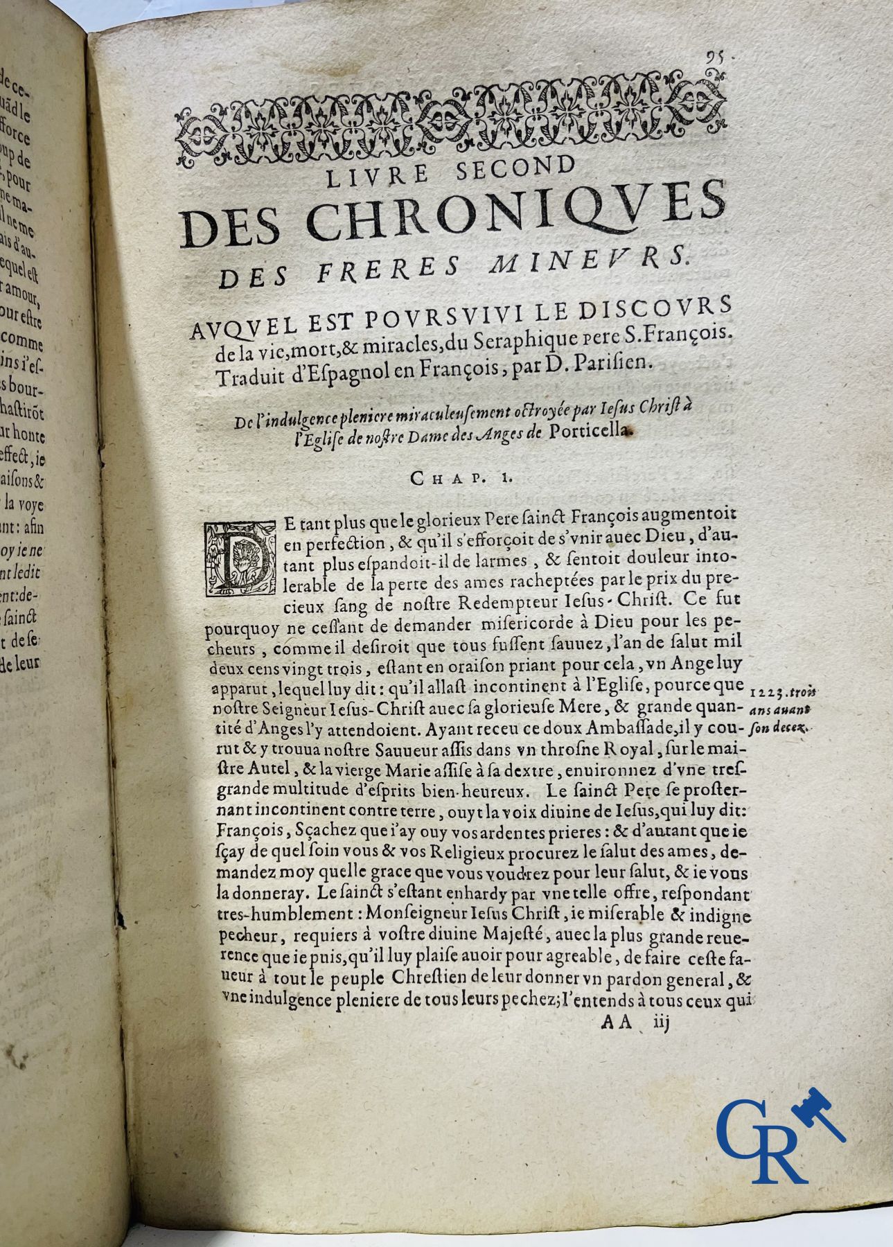 Oude Boekdrukken: Marcos de Lisboa, Chronique et institution de l'ordre du Père S. François, Paris 1608.