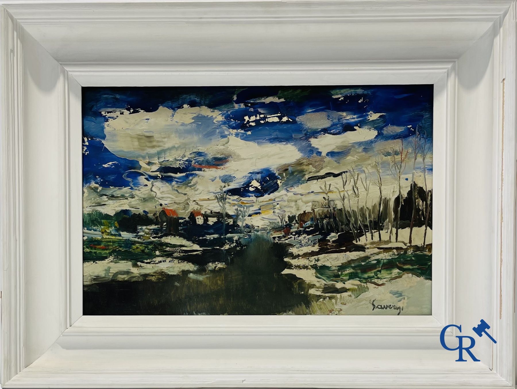 Albert Saverys (Deinze 1886 - Petegem aan de Leie 1964) (*) Winterlandschap.